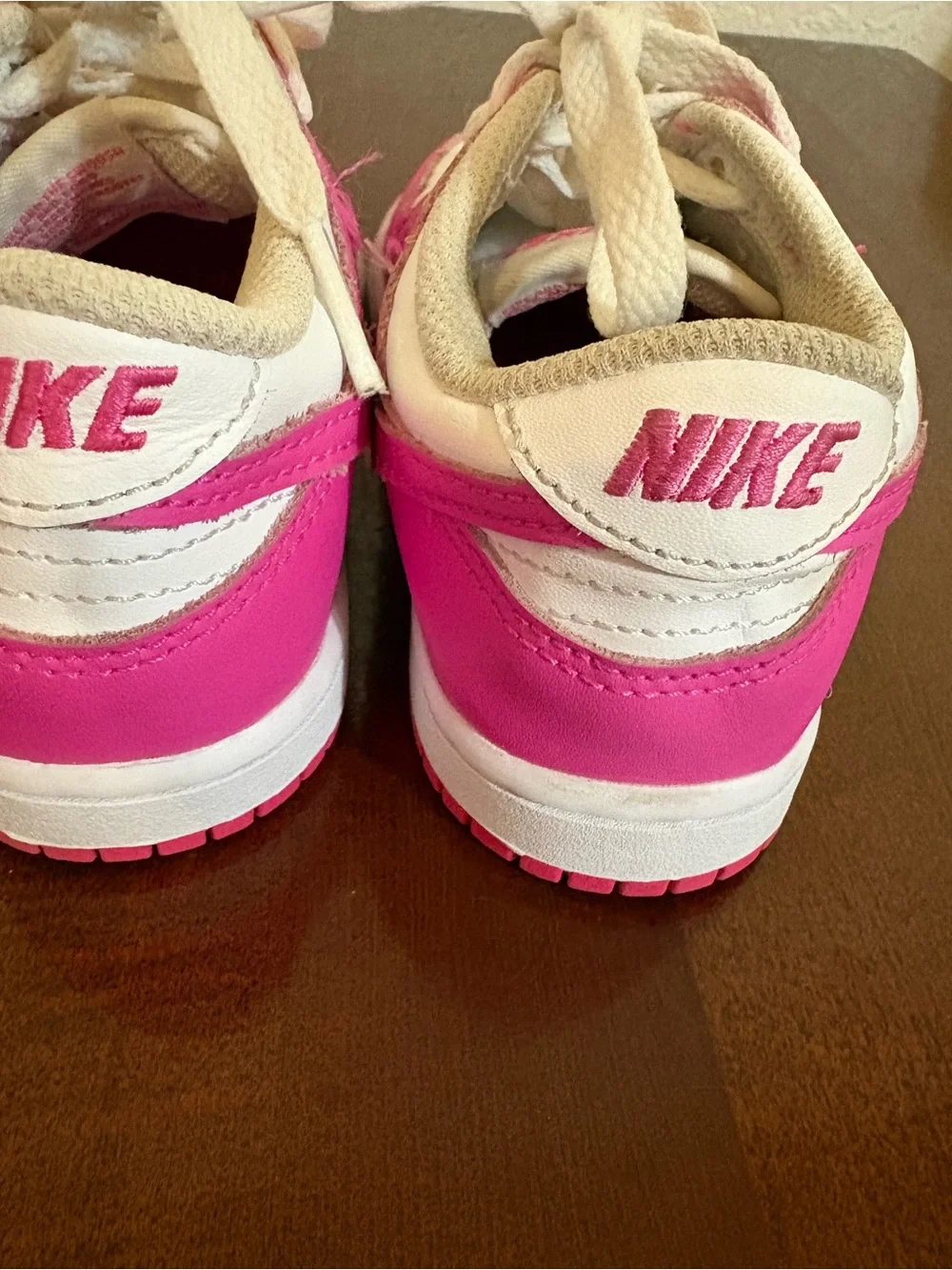 Nike Dunk Low PS Athletic Shoes 12c Kids Laser Fuchsia Pink FB9108 102